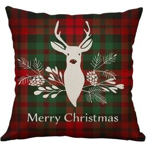 Pillow Cover- NEW- Merry Christmas Deer